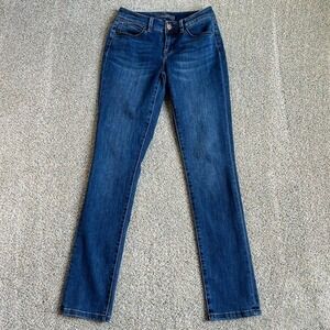 The Limited Curvy Straight Leg Jeans Low Rise Stretch Denim Medium Wash Womens 2